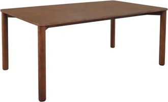 Sweeek Mesa de comedor rectangular madera, 6 plazas, nogal