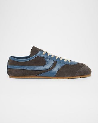 Dries Van Noten Men & apos;s Destin Mixed Leather Retro Sneakers