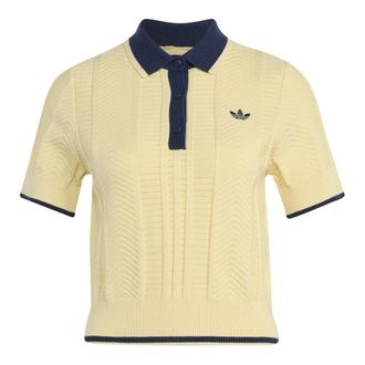 adidas Polo Cali de Tejido Trenzado - Sport - Mujer - Amarillo - S