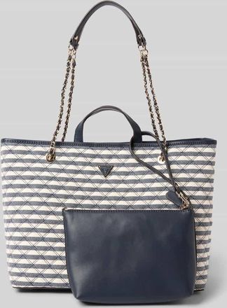 Guess Tote Bag mit Viskose-Anteil Modell GIULLY in Dunkelblau, Gr&ouml;&szlig;e 1