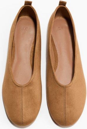 H&M Ballet Pumps in Light Brown at Nordstrom, Size 10