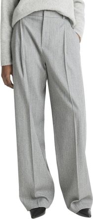 Vince High Waist Wool-Blend Twill Trouser