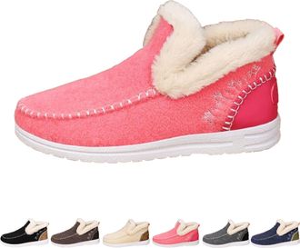 Generic 2026 New Winter Boots for WomenShoes Comfy Orthopedic Arch Suppor Non Slip House Shoes for Indoor Outdoor Boots (Pink,6.5)
