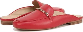 Naturalizer Emiline WoCrimson Red Leather Square Toe Slip-On Mule ZAP83