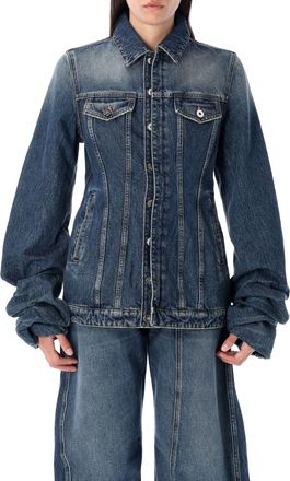 Jean Paul Gaultier Womens Denim Jacket - Medium Blue Cotton - Size Medium