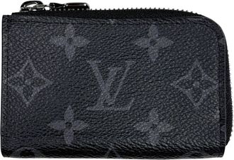 Louis Vuitton Black Monogram Eclipse Monogram Eclipse Coin Purse/Coin Case (Pre-Owned)