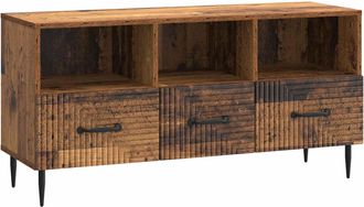 vidaXL Mueble De Tv Con Caj&oacute;n Madera Envejecida 102 X 34,5 X 50 Cm Vidaxl