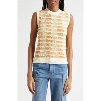 Ulla Johnson Patrizia Stripe Knit Tank in Beach at Nordstrom, Size X-Large