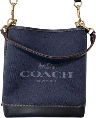 Coach Pre-owned Fur Shoulder Bag - Dames - Vintage Schoudertas - Blauw - ONE Size - Vintage