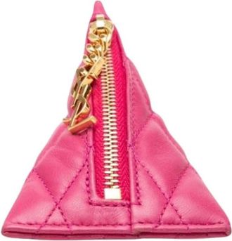 Saint Laurent Pre-owned Coin Pouch - Dames - Vintage Accessoires - Roze - ONE Size - Vintage