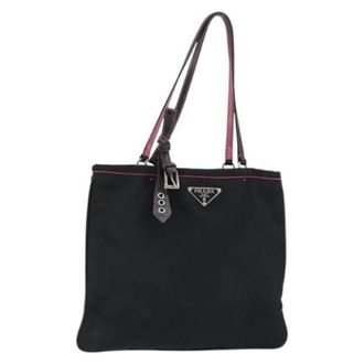 Prada Pre-owned Nylon Tote Bag - Dames - Vintage Shopper - Zwart - ONE Size - Nylon - Vintage