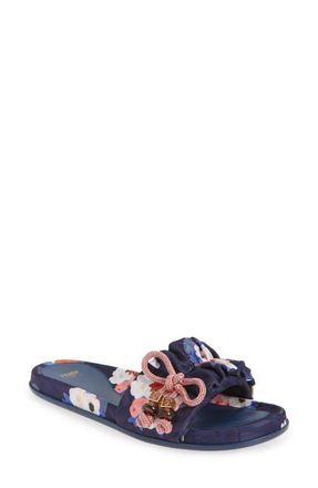 Fendi Feel Knotted Slide Sandal in Mediterran Multicolor at Nordstrom, Size 10.5Us