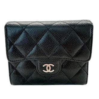 Chanel Pre-owned Vintage Bi-fold Portemonnee - Dames - Pre-owned - Zwart - Maat: ONE Size