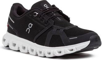 On Womens Cloud 6 Shoes In Black White