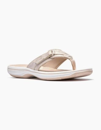 Clarks Womens Clarks Brinkley Sea in soft gold - Size: 5/D standard