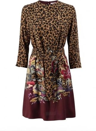 Etro Kleedjes, Dames, Veelkleurig, S, Jurk met gemengde print