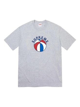 SUPREME League T-shirt met balprint - Grijs
