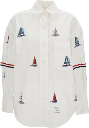 Thom Browne Donna, Camicette, Bianco, S, new