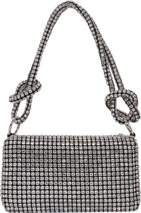 Berness Rhinestone Rectangular Shoulder Bag in Silver at Nordstrom Rack