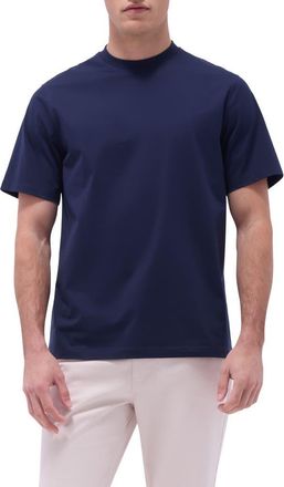 Bugatchi OoohCotton Crewneck T-Shirt in Navy at Nordstrom, Size Xxx-Large