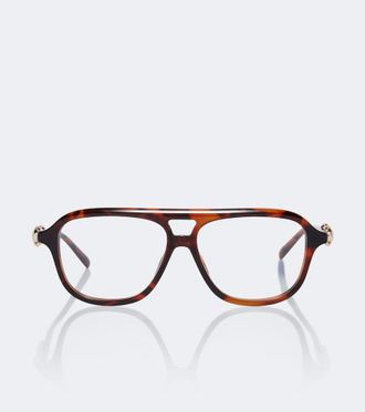 Gucci Horsebit navigator glasses
