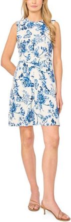 Ted Baker Tanya Floral Print Minidress in Ultra White at Nordstrom, Size X-Small