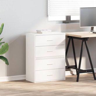 Berkfield Home Durable Cabinets with 2 Drawers 2 pcs White 60x31x40 cm Engineere | Size: 60 x 31 x 40 cm