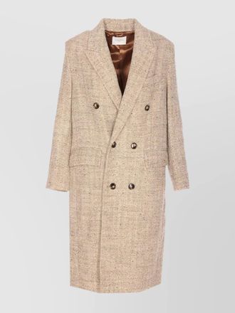 Circolo 1901 boucl&eacute; double-breasted coat