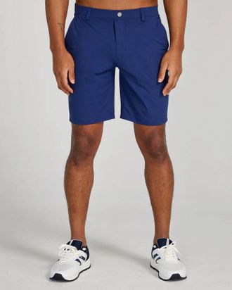 Redvanly Mens Hanover 9 Golf Pull On Short In Navy