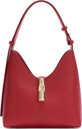 Furla Goccia S Hobo Bag In Red Leather