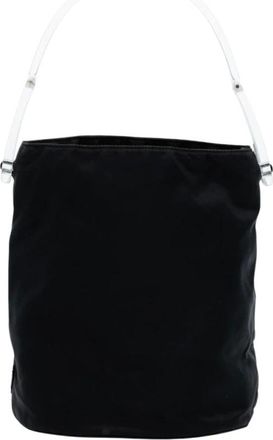 Prada Pre-owned Bucket Bags, female, Black, Size: ONE SIZE Pre-owned Structured Handle Bag