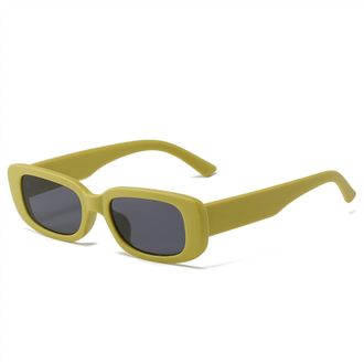 Generic Mens And Womens Small Frame Outdoor Sunglasses Vacation Sports Decorative Sun Glasses(Green)