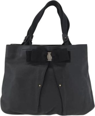 Ferragamo Pre-owned Tote Bags, female, Black, Size: ONE SIZE Pre-owned Tote Bag