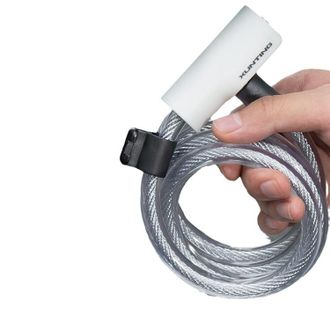 OEM Candado De Cable Para Bicicleta Con Llave, 2 Llaves Y 1 Soporte De Montaje, Caja De Cerradura Abs, Candado De Cable Para Bicicleta/puerta/scooter