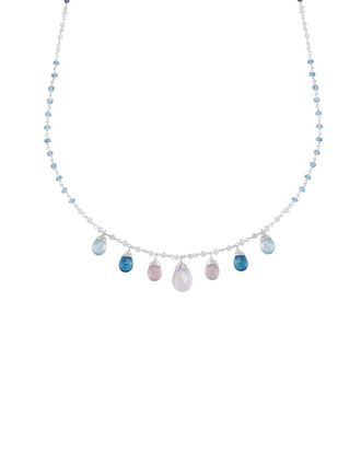 Samuel B. Silver 8.50 Ct. Tw. Multi Stone Necklace