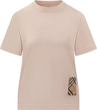 Burberry Pink Crew Neck T-Shirt