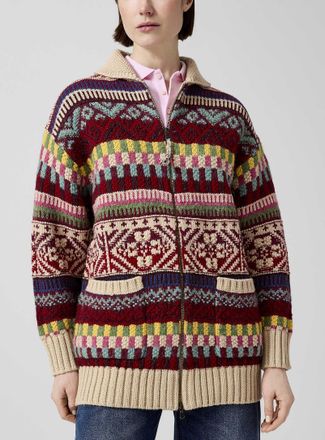 Polo Ralph Lauren Polo Shirt Ralph Lauren - Womens Colourful wool-cotton weave cardigan