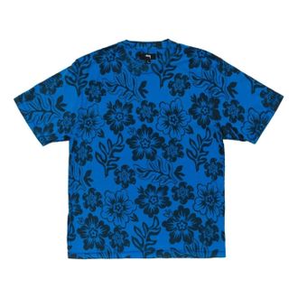 St&uuml;ssy Lazy Floral T-Shirt Sports Blue 1140407-SPBL