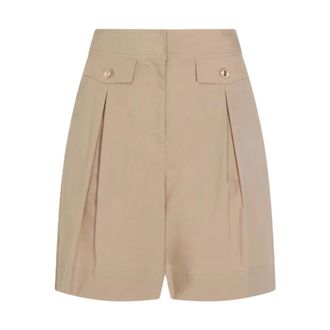 Twinset Short Shorts, female, Beige, Size: XS Shorts With Detachable Belt