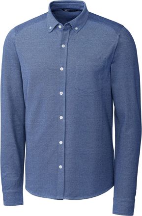 Cutter & Buck Mens Big & Tall Reach Oxford Button Front Shirt
