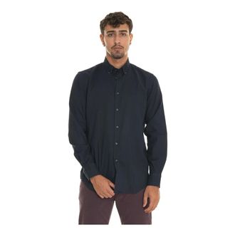 Harmont & Blaine Heren, Overhemden, Blauw, Maat: L Katoen