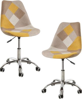 Regalos Miguel Packs Sillas - Pack 2 Sillas Neo Patchwork - Amarillo