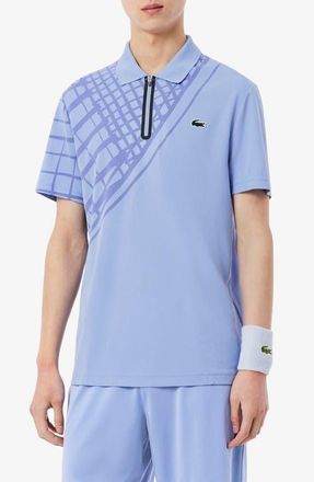 Lacoste Half Zip Polo in Delphinium at Nordstrom, Size 8