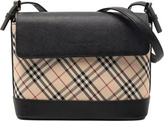 Burberry Pre-owned Burberry Nova Check Canvas Crossbody Ladies Q34LVZASENB33YA3