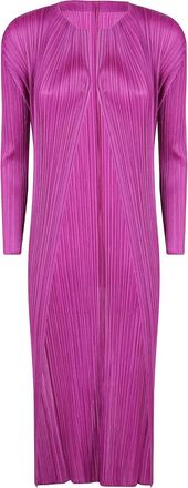 Pleats Please Issey Miyake Cappotto plissettato - Rosa