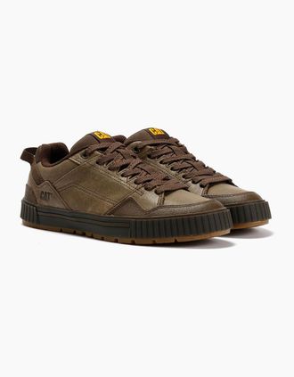 CAT Mens Caterpillar Axiom Waxy Leather Mens Cub Lace-Up Shoes - Brown - Size: 11
