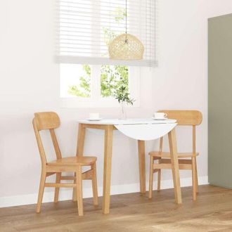 vidaXL Sedie da Pranzo 2 pz in Legno Massello di Hevea - Vidaxl