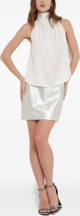 HUGO BOSS Minigonna con inserti - Argento