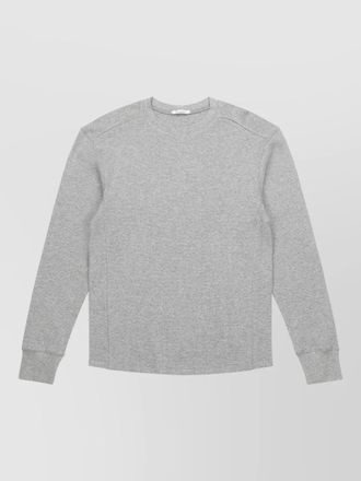 Entire studios crew neck long sleeve textured knit top