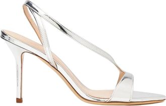 Scarosso Elegante Stiletto Hak Sandalen - Dames - Sandalen met hakken - Grijs - 38 1/2 EU - Leer - Schoenen